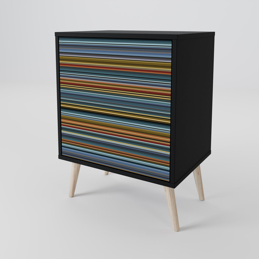 LINEOUT SPECTRUM 1-Door Sideboard in Black Finish