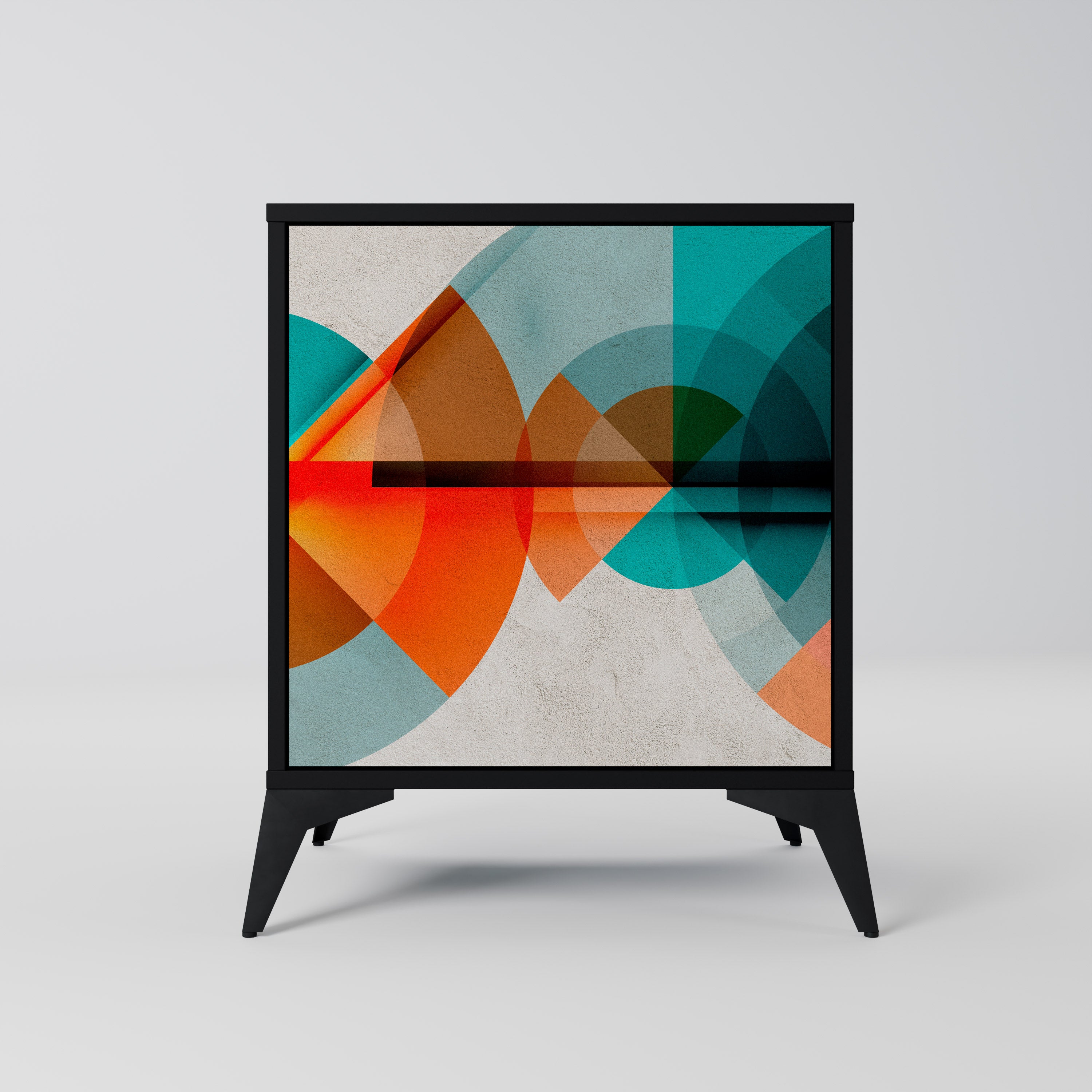 CIRCULAR RHAPSODY Sideboard mit 1 Tür in Schwarz