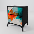 CIRCULAR RHAPSODY Sideboard mit 1 Tür in Schwarz