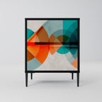 CIRCULAR RHAPSODY Sideboard mit 1 Tür in Schwarz