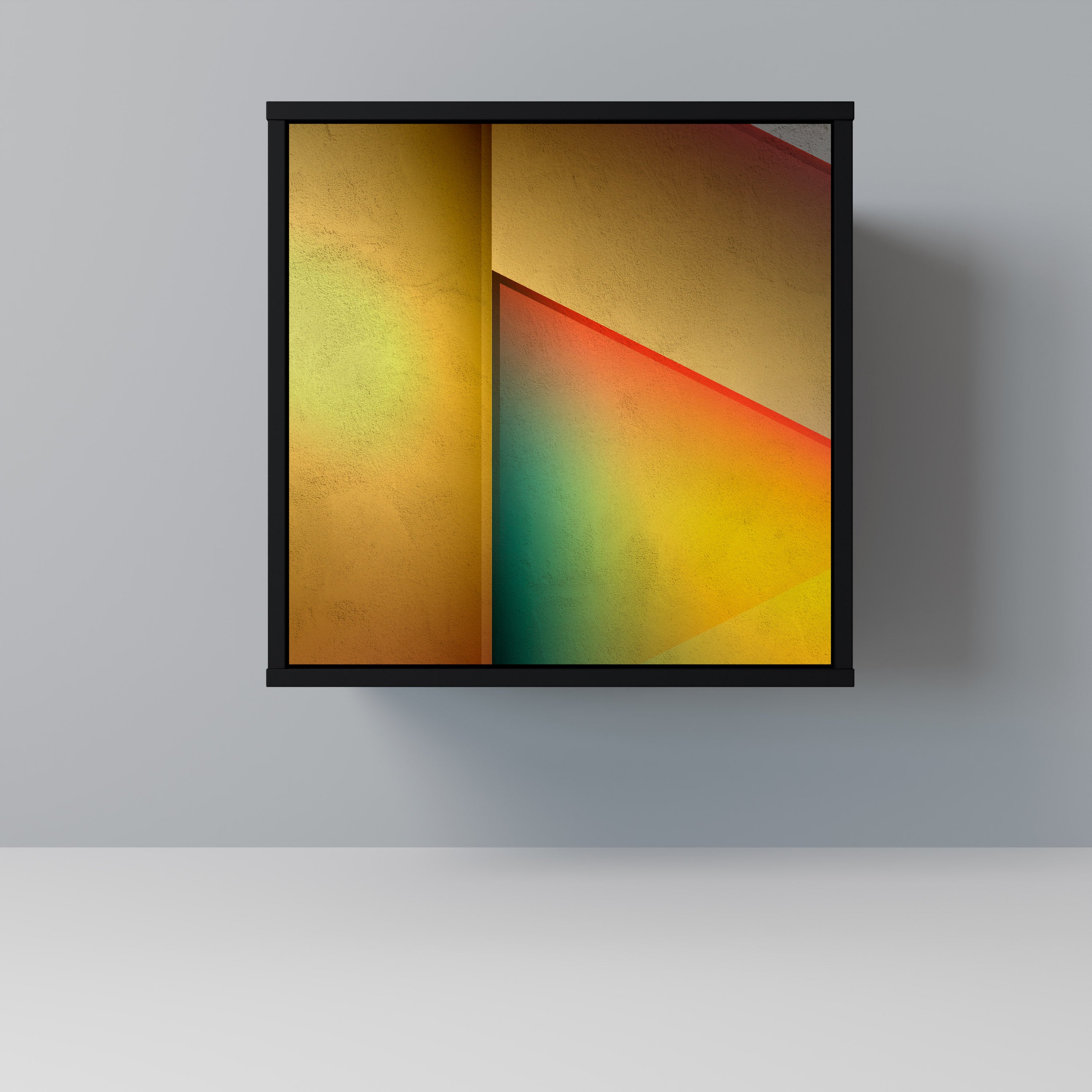 PIERCING SHARPNESS Sideboard mit 1 Tür in Schwarz