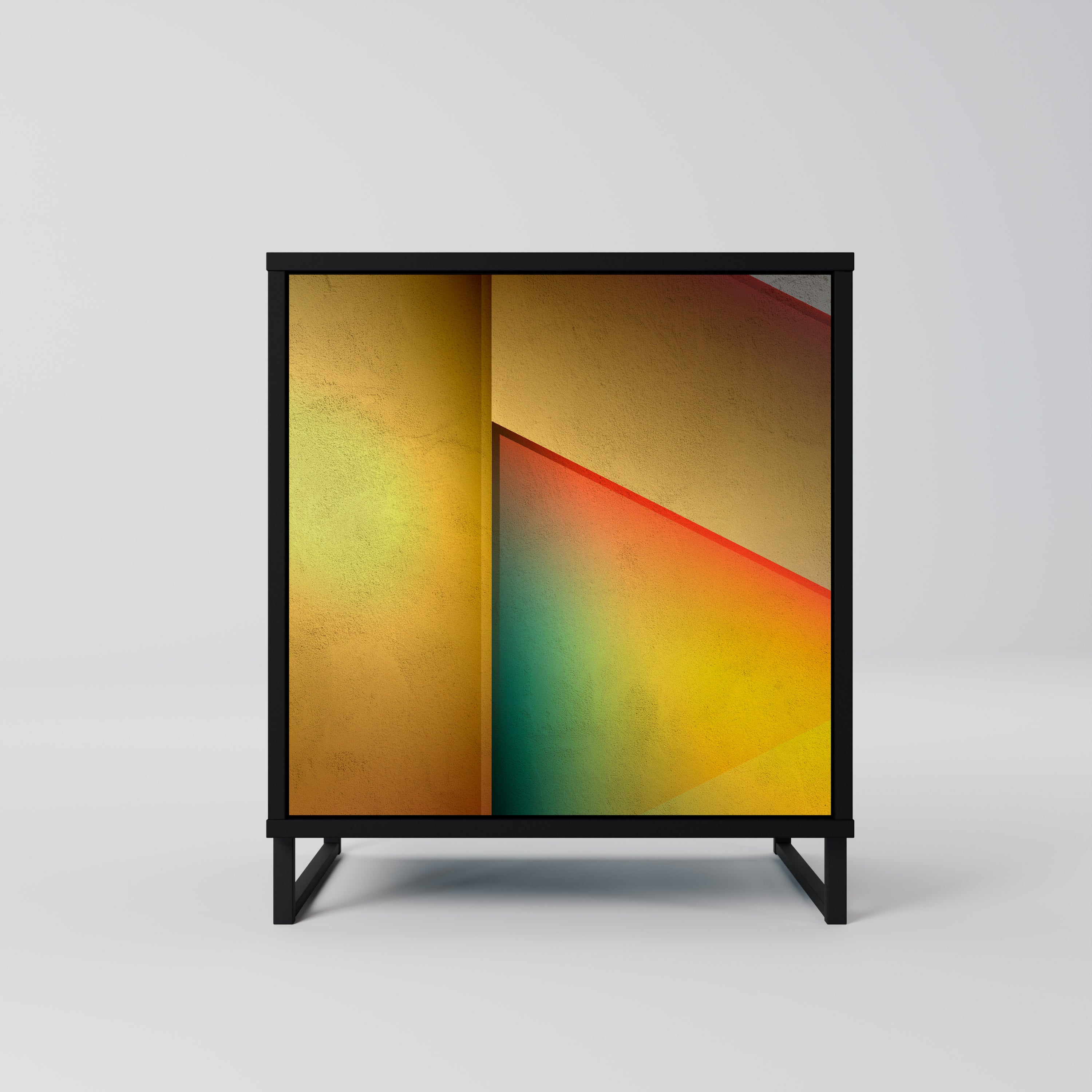 PIERCING SHARPNESS Sideboard mit 1 Tür in Schwarz