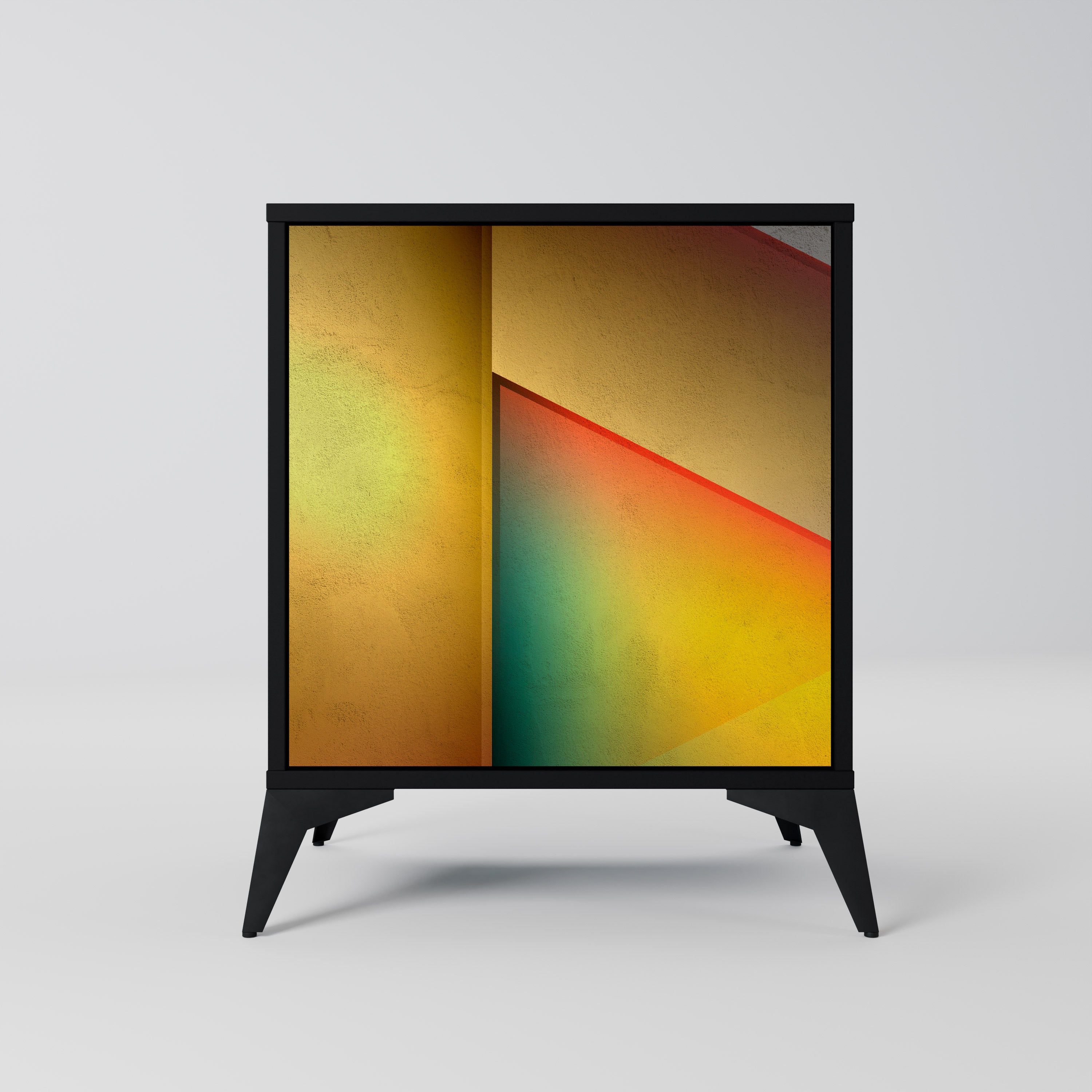 PIERCING SHARPNESS Sideboard mit 1 Tür in Schwarz