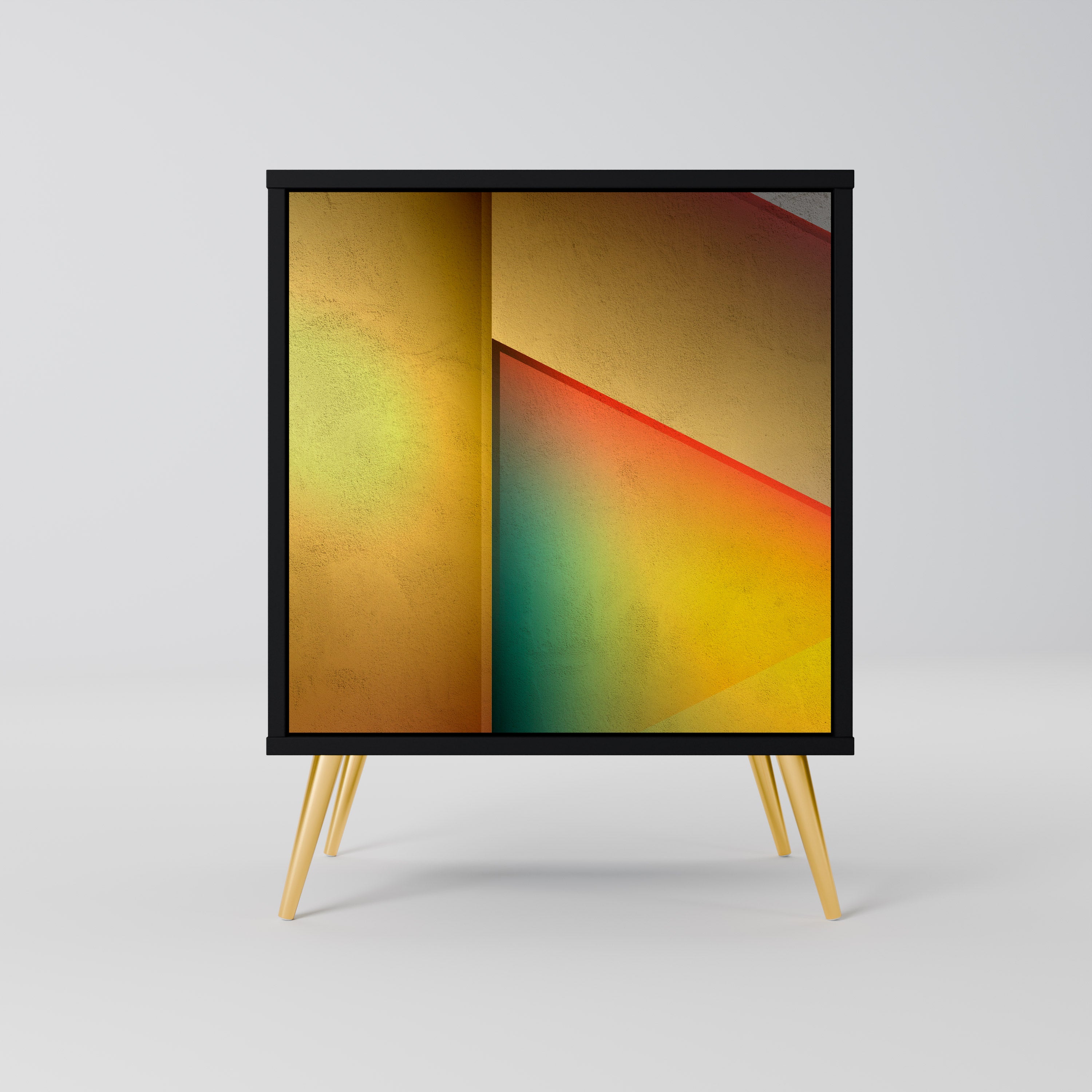 PIERCING SHARPNESS Sideboard mit 1 Tür in Schwarz