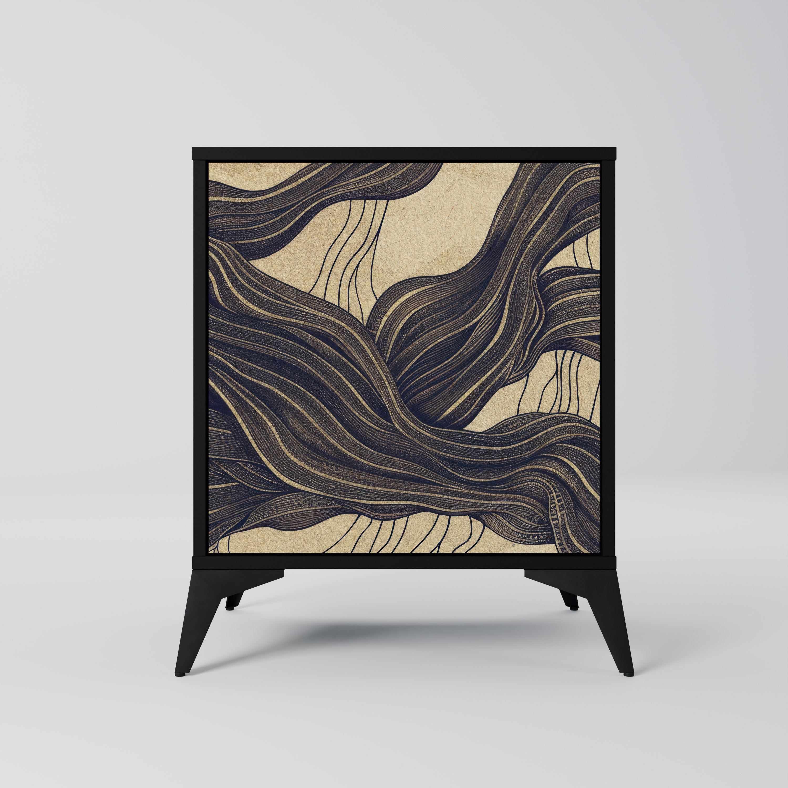 UNIFIED FRAGMENTS Sideboard mit 1 Tür in Schwarz