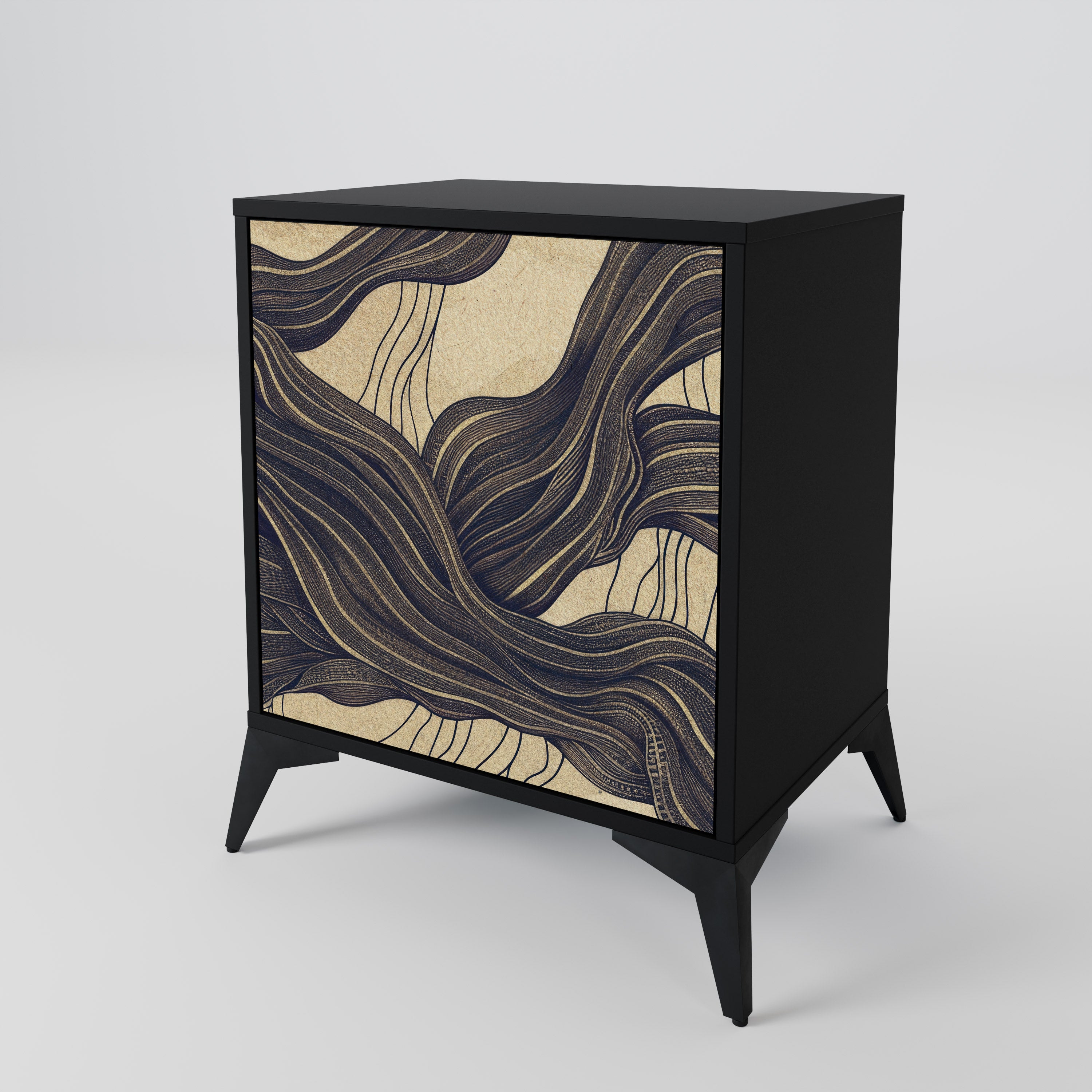 UNIFIED FRAGMENTS Sideboard mit 1 Tür in Schwarz