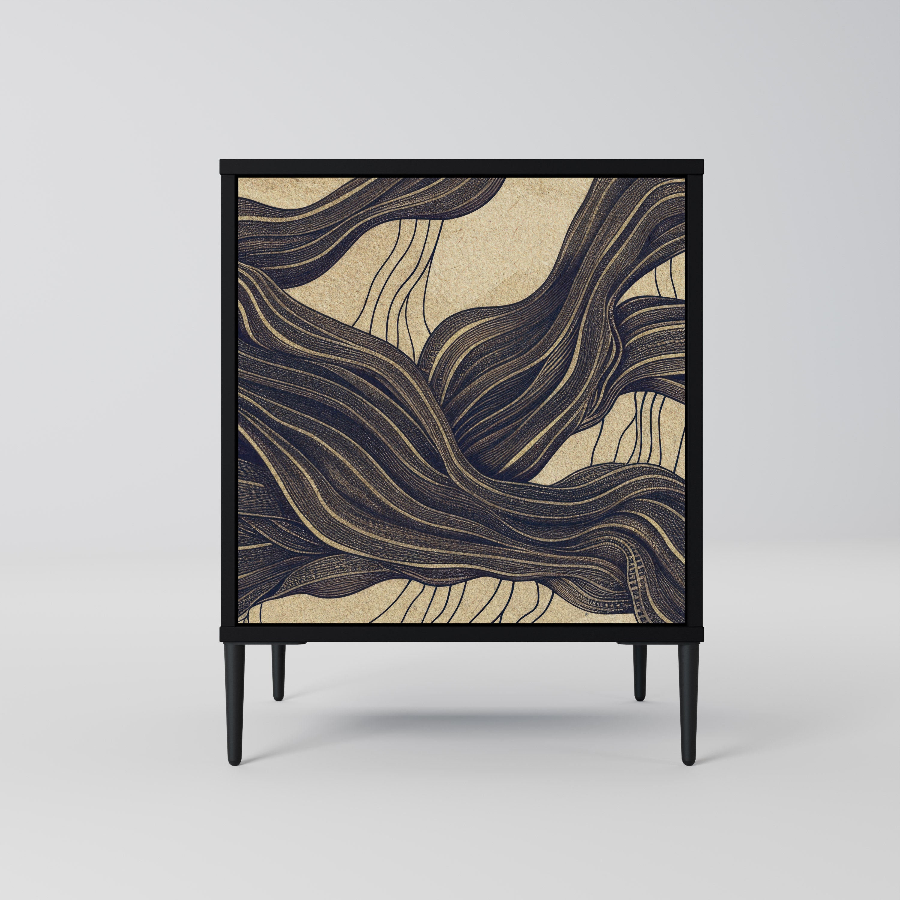 UNIFIED FRAGMENTS Sideboard mit 1 Tür in Schwarz