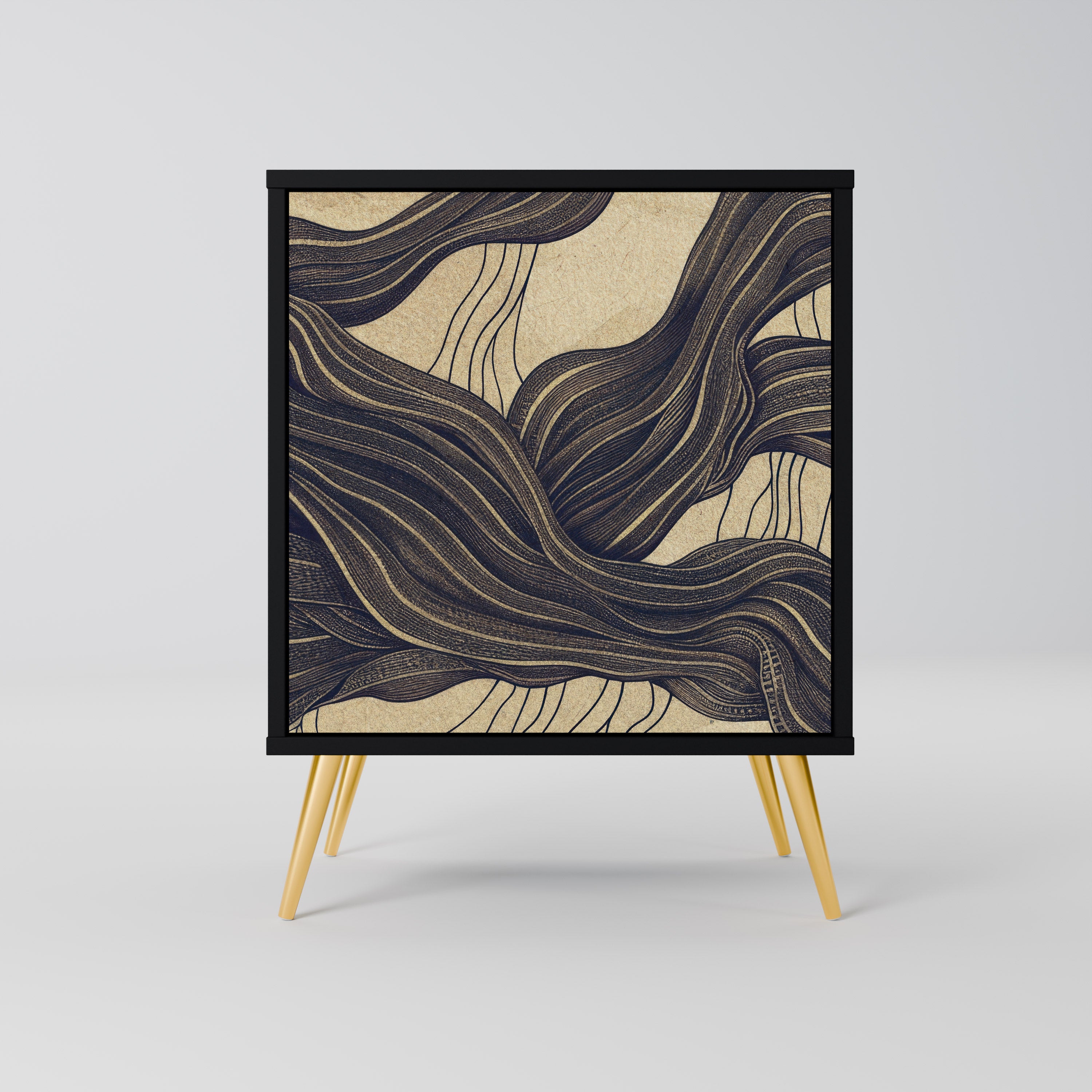 UNIFIED FRAGMENTS Sideboard mit 1 Tür in Schwarz