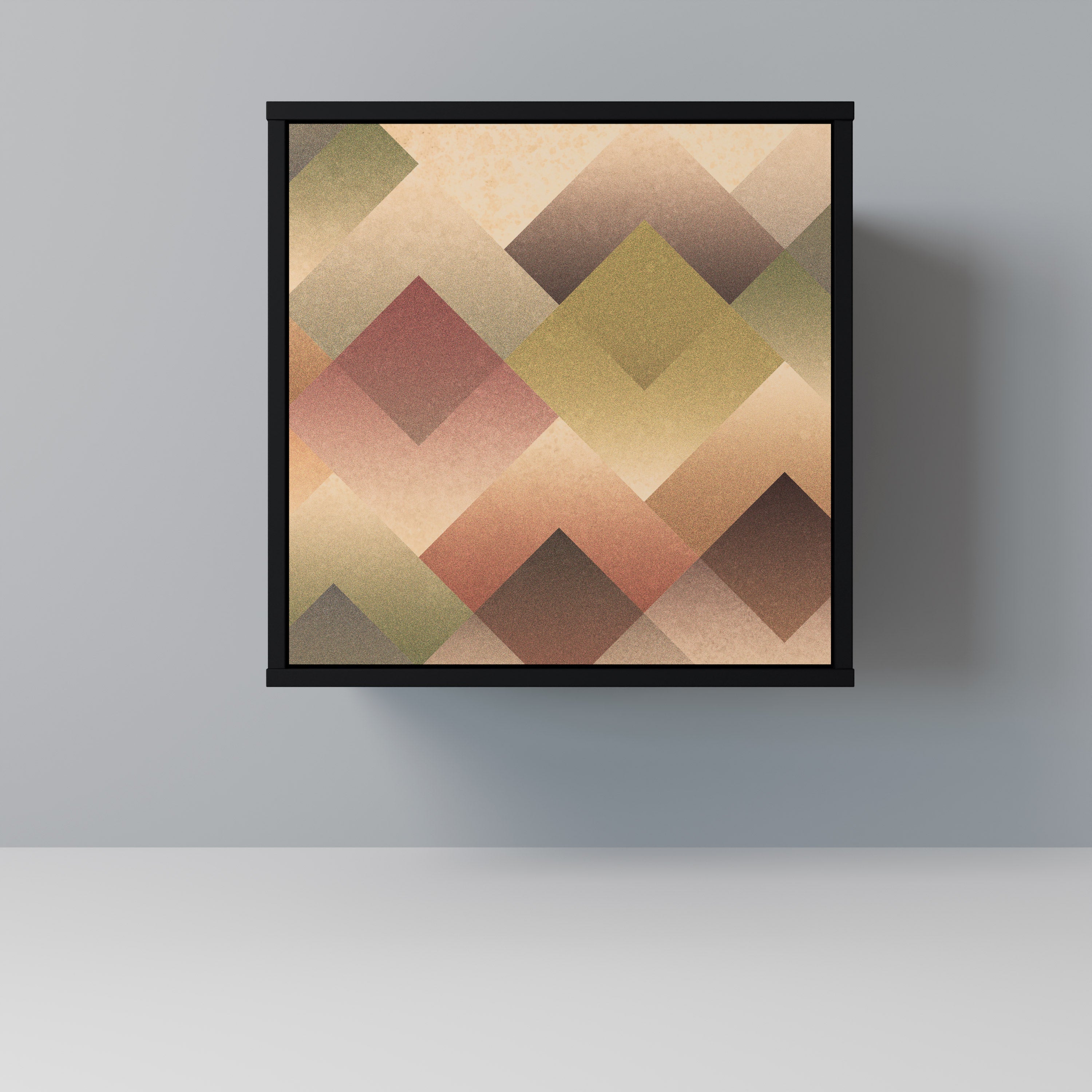 GEOMETRIC FUSION Sideboard mit 1 Tür in Schwarz