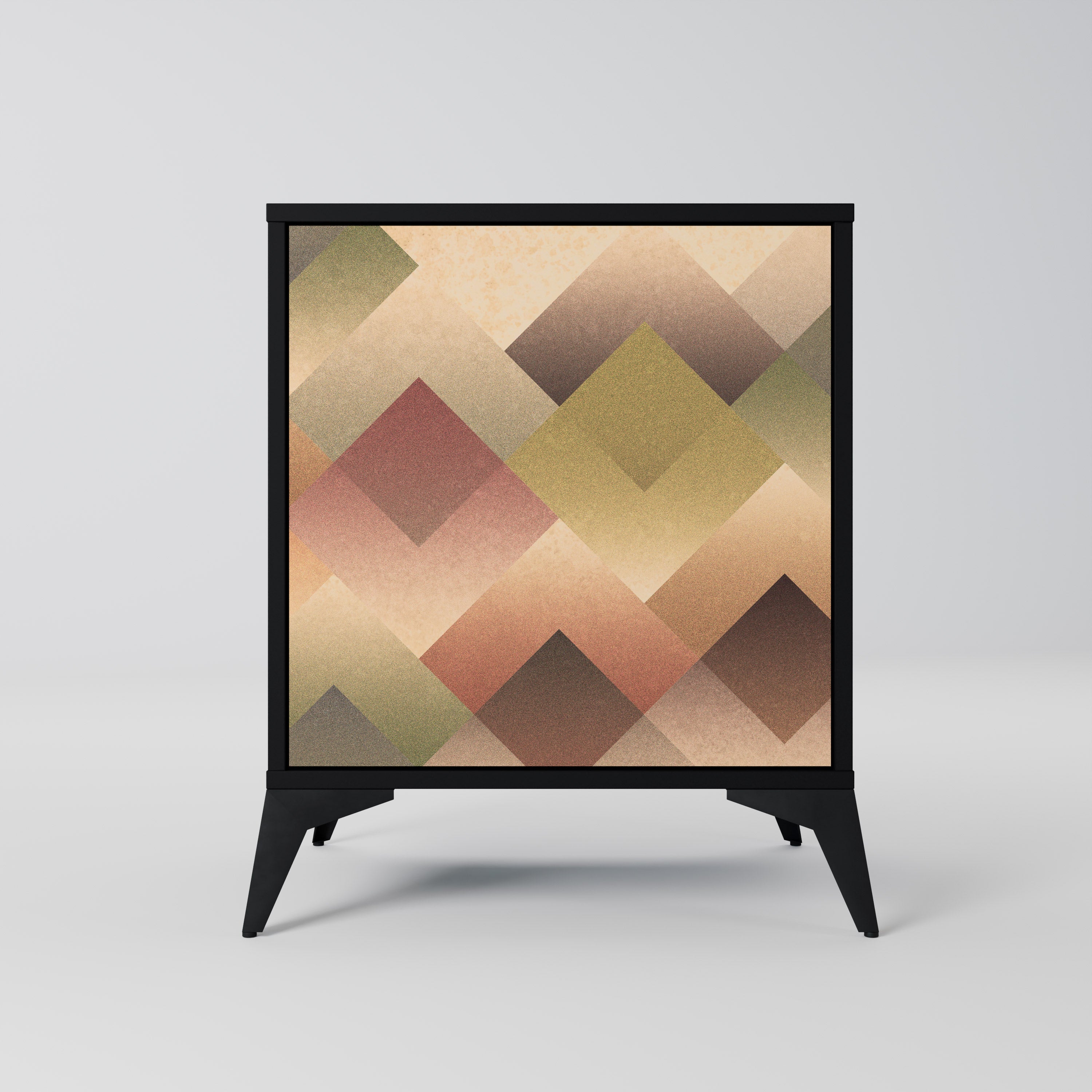 GEOMETRIC FUSION Sideboard mit 1 Tür in Schwarz