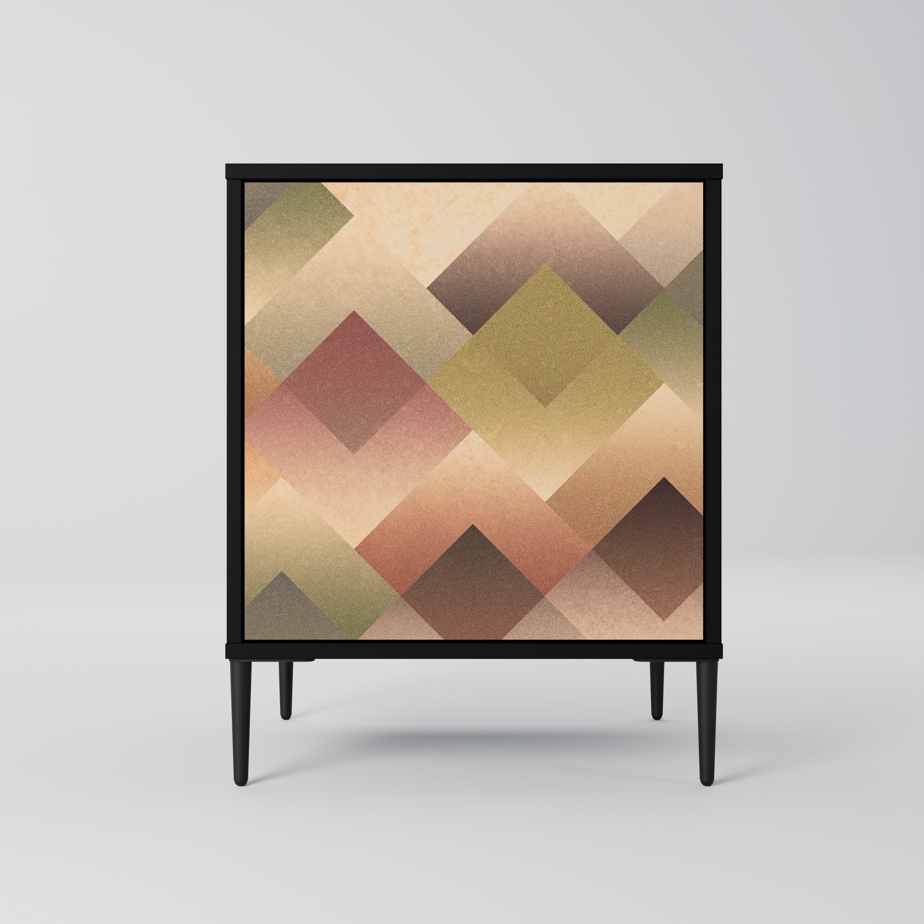 GEOMETRIC FUSION Sideboard mit 1 Tür in Schwarz