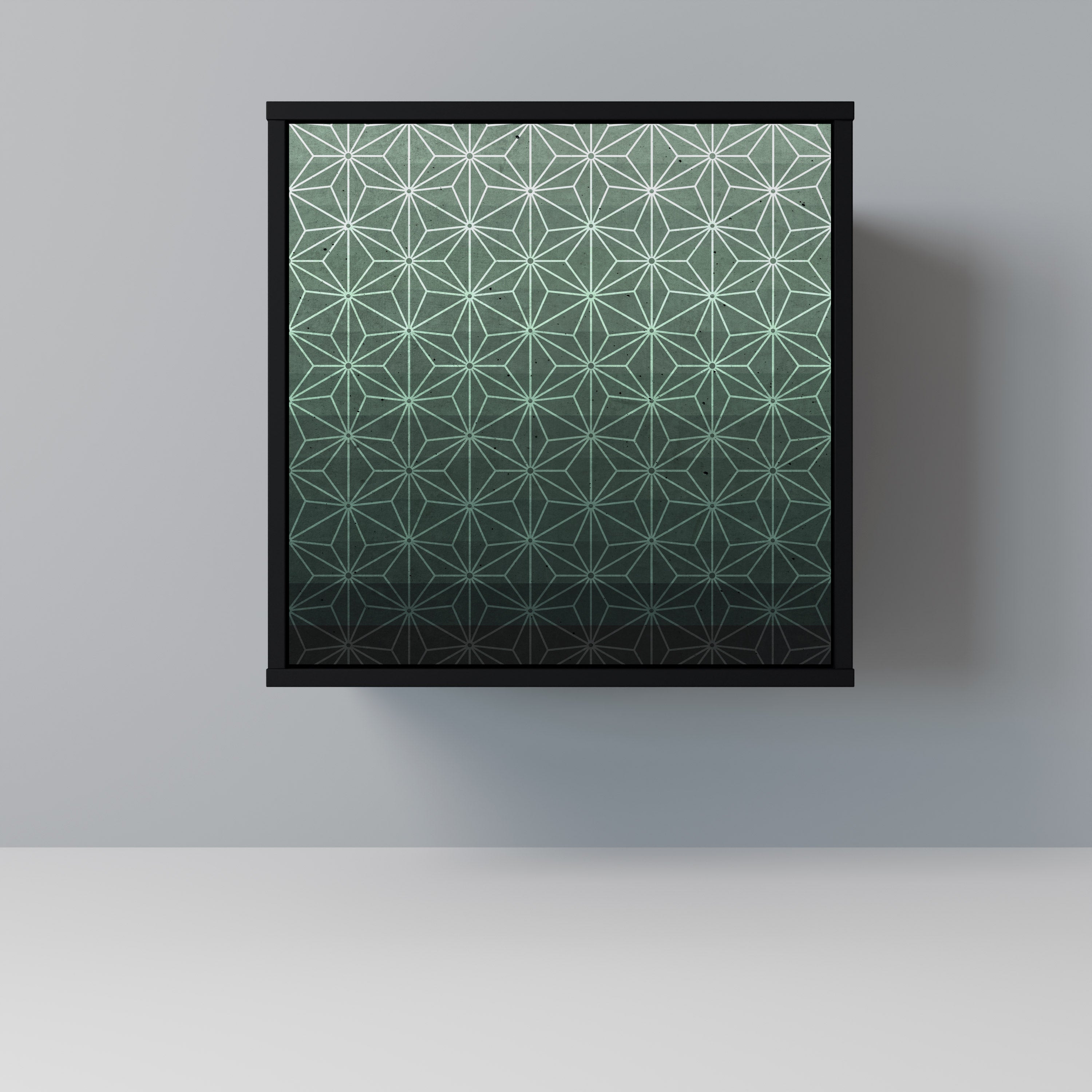 ORNAMENTAL GLIMMER Sideboard mit 1 Tür in Schwarz