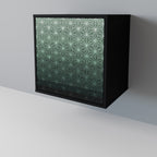 ORNAMENTAL GLIMMER Sideboard mit 1 Tür in Schwarz