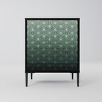 ORNAMENTAL GLIMMER Sideboard mit 1 Tür in Schwarz
