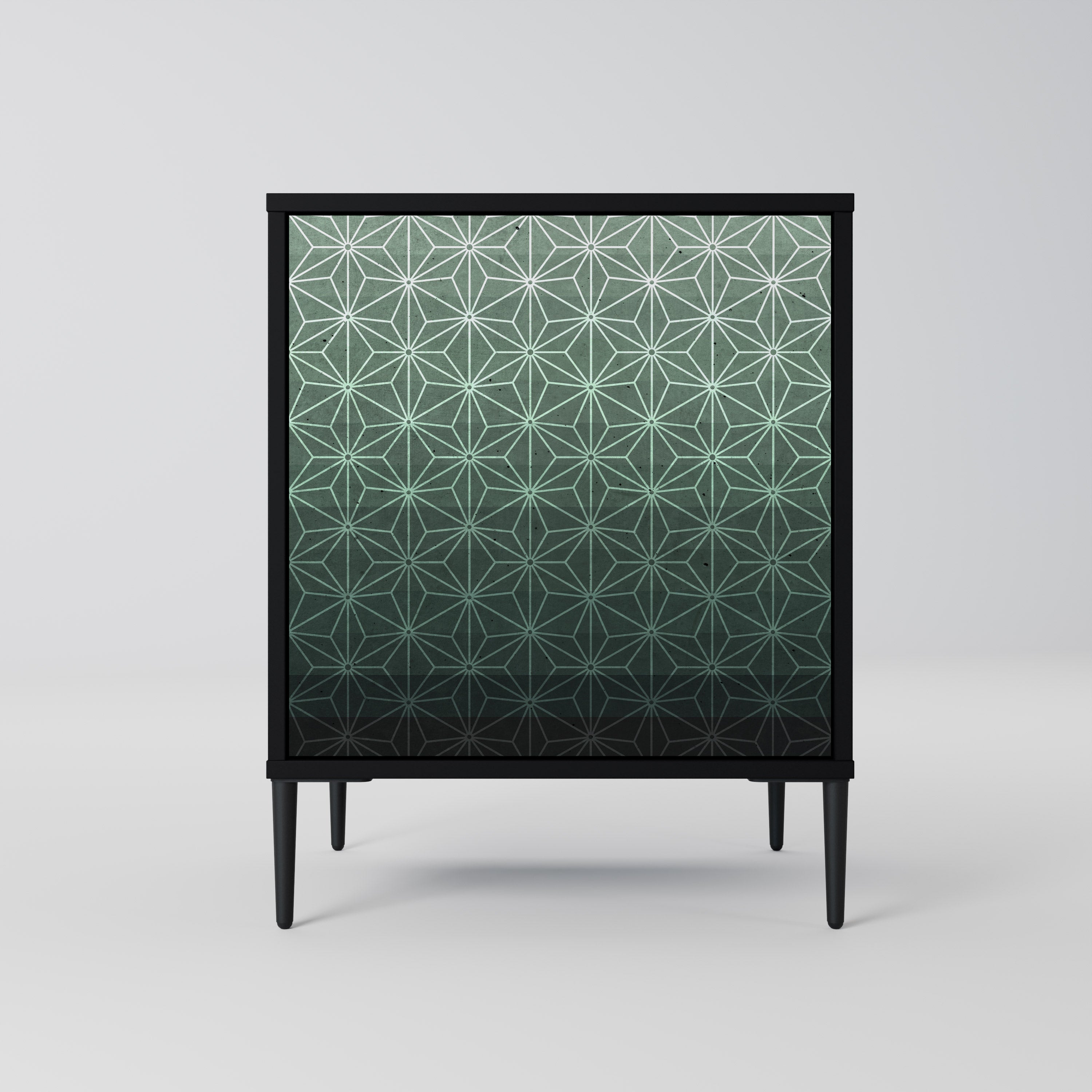 ORNAMENTAL GLIMMER Sideboard mit 1 Tür in Schwarz