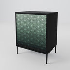 ORNAMENTAL GLIMMER Sideboard mit 1 Tür in Schwarz