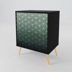 ORNAMENTAL GLIMMER Sideboard mit 1 Tür in Schwarz