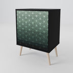 ORNAMENTAL GLIMMER Sideboard mit 1 Tür in Schwarz