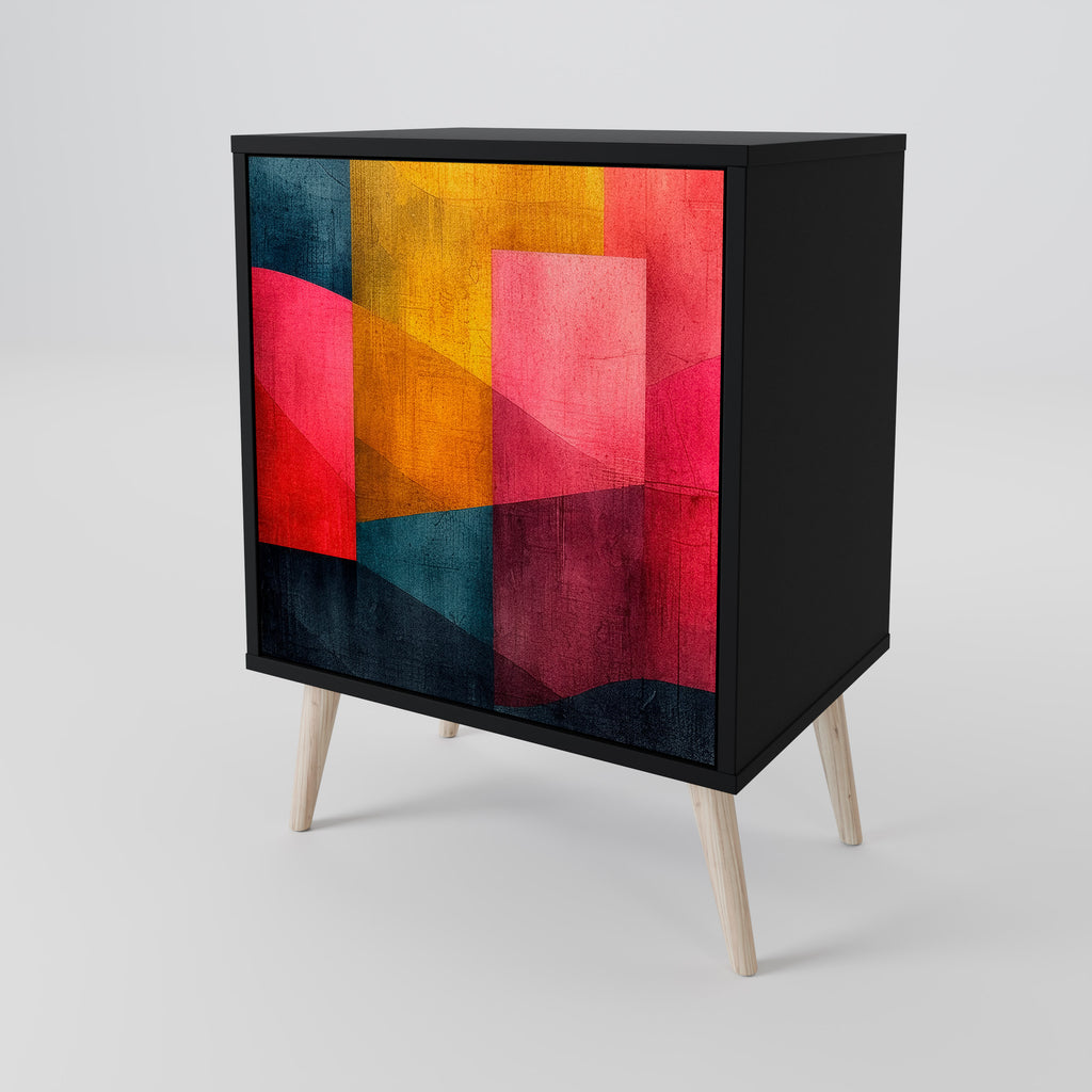 COLORFUL SOUNDS Sideboard mit 1 Tür in Schwarz