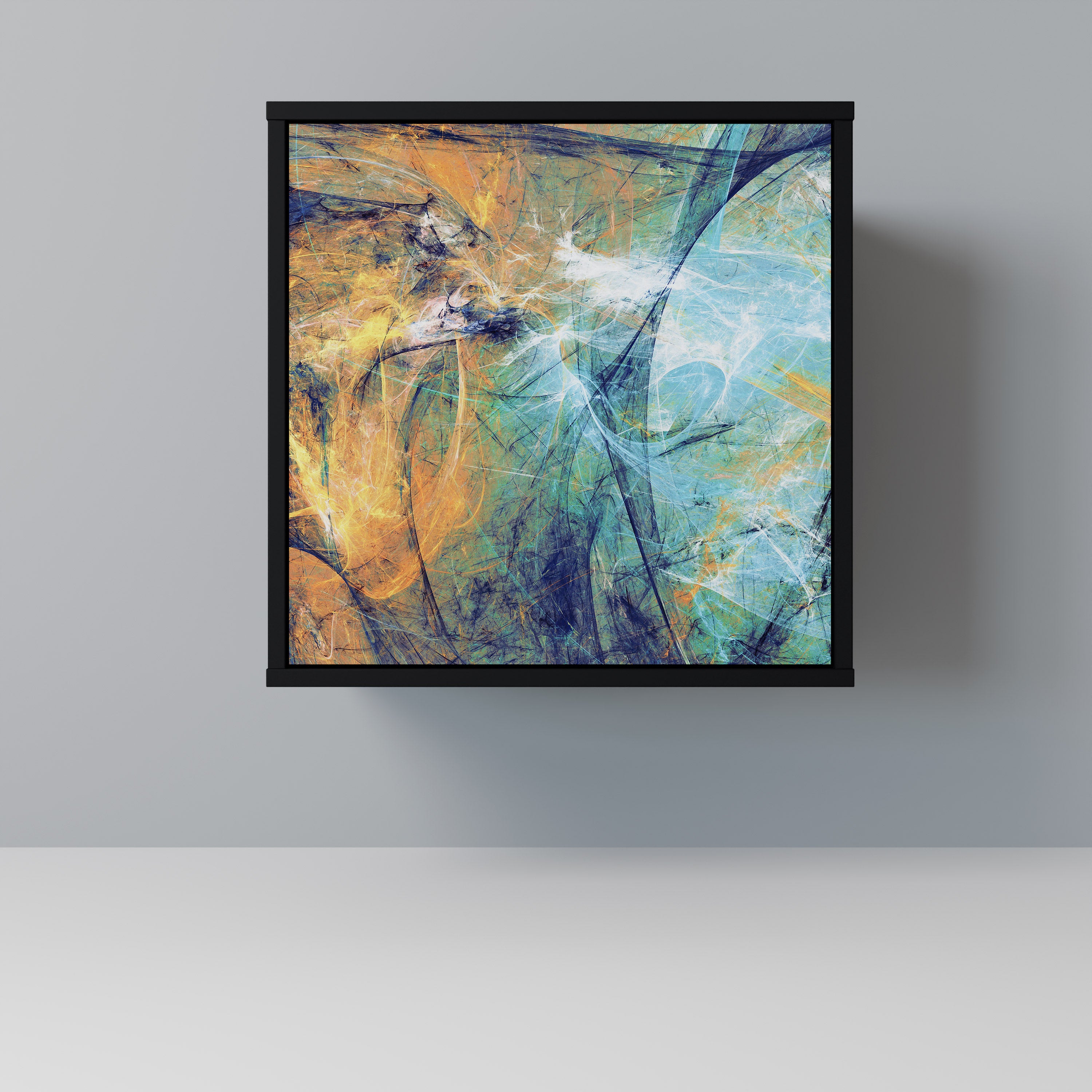 ABSTRACT THOUGHTS Sideboard mit 1 Tür in Schwarz