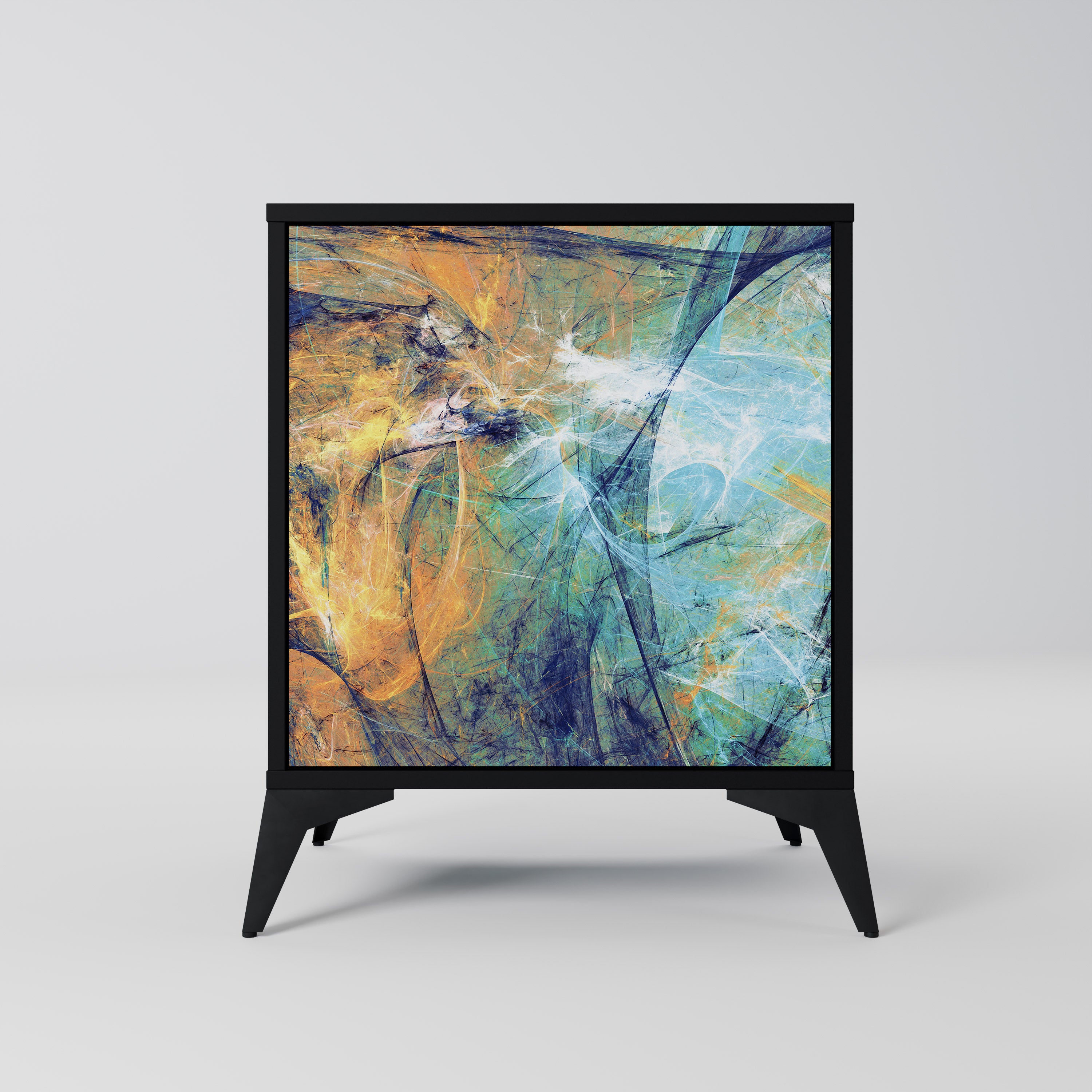 ABSTRACT THOUGHTS Sideboard mit 1 Tür in Schwarz