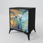 ABSTRACT THOUGHTS Sideboard mit 1 Tür in Schwarz