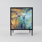 ABSTRACT THOUGHTS Sideboard mit 1 Tür in Schwarz