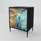 ABSTRACT THOUGHTS Sideboard mit 1 Tür in Schwarz