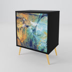 ABSTRACT THOUGHTS Sideboard mit 1 Tür in Schwarz