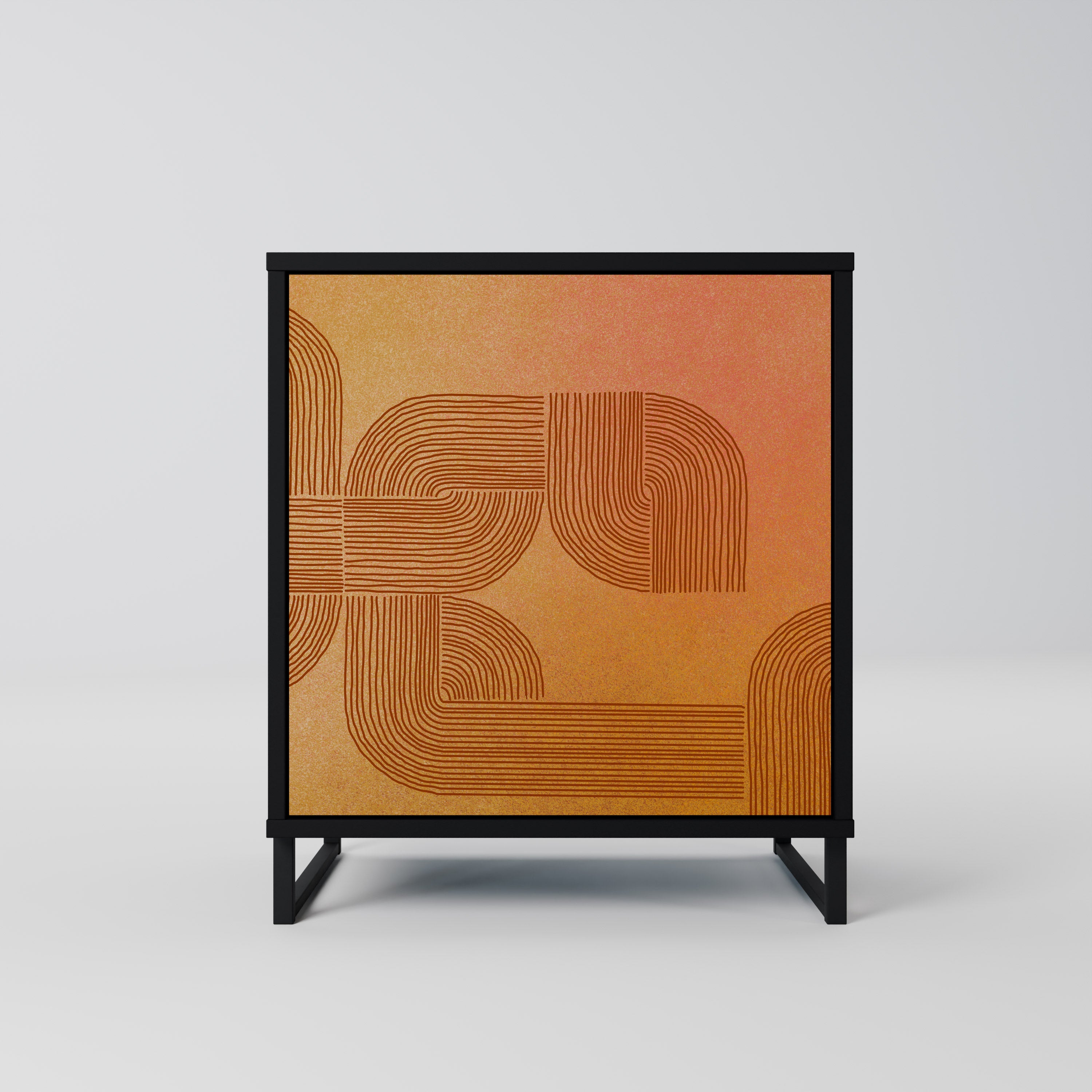 STRENGTHENING RELATION Sideboard mit 1 Tür in Schwarz