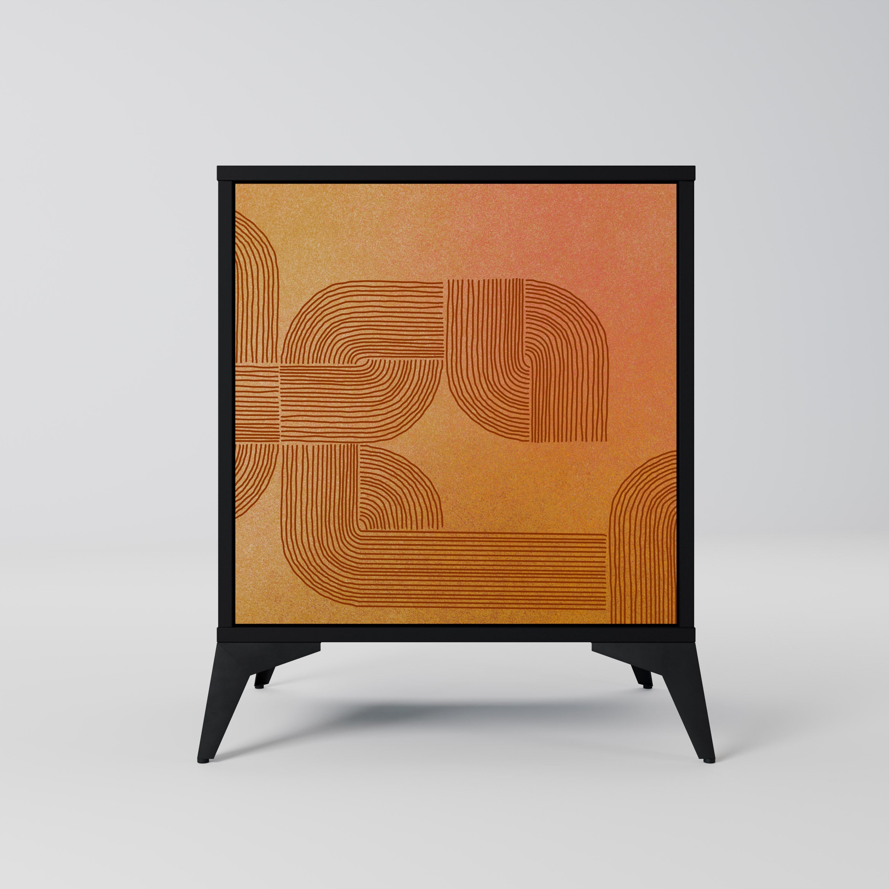 STRENGTHENING RELATION Sideboard mit 1 Tür in Schwarz