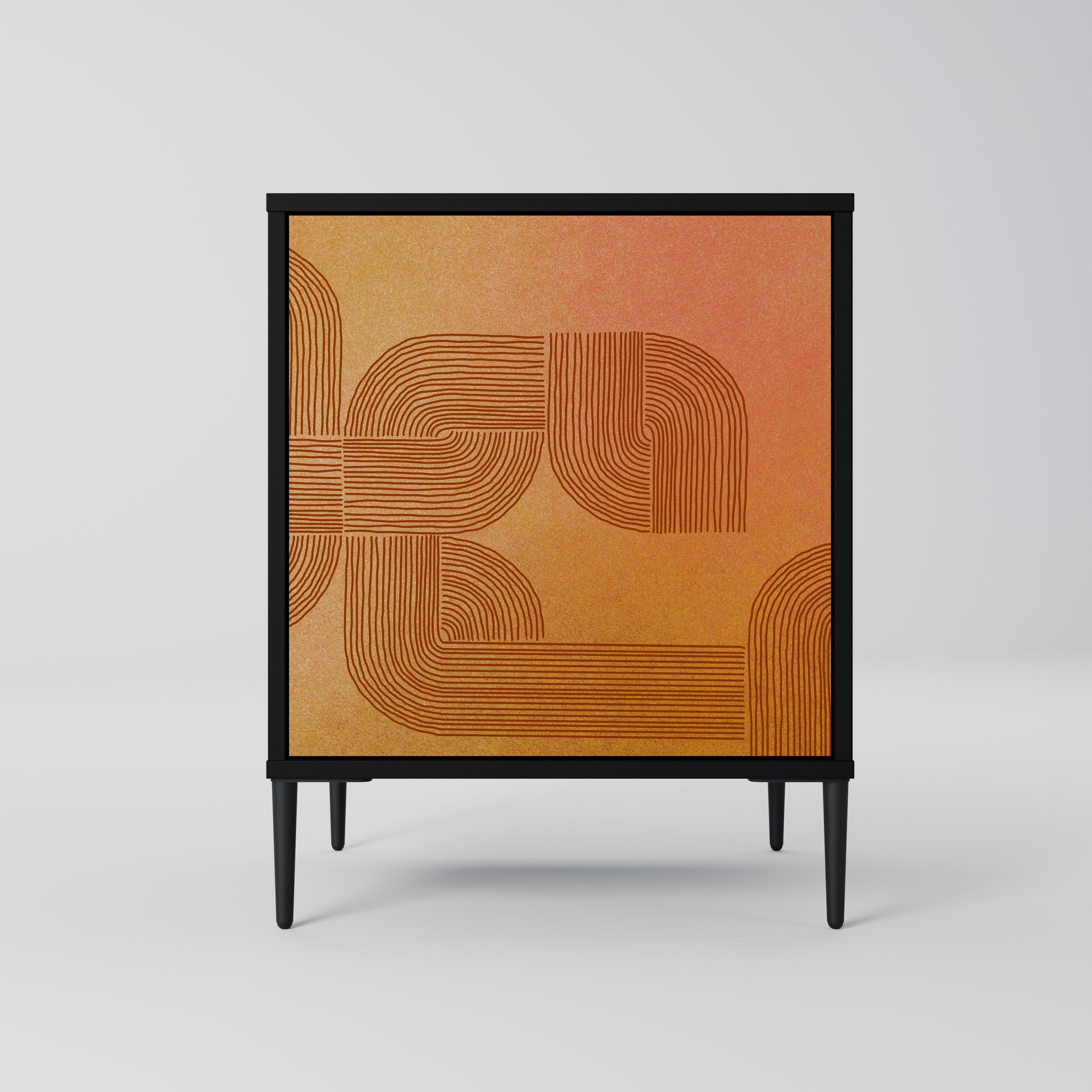 STRENGTHENING RELATION Sideboard mit 1 Tür in Schwarz