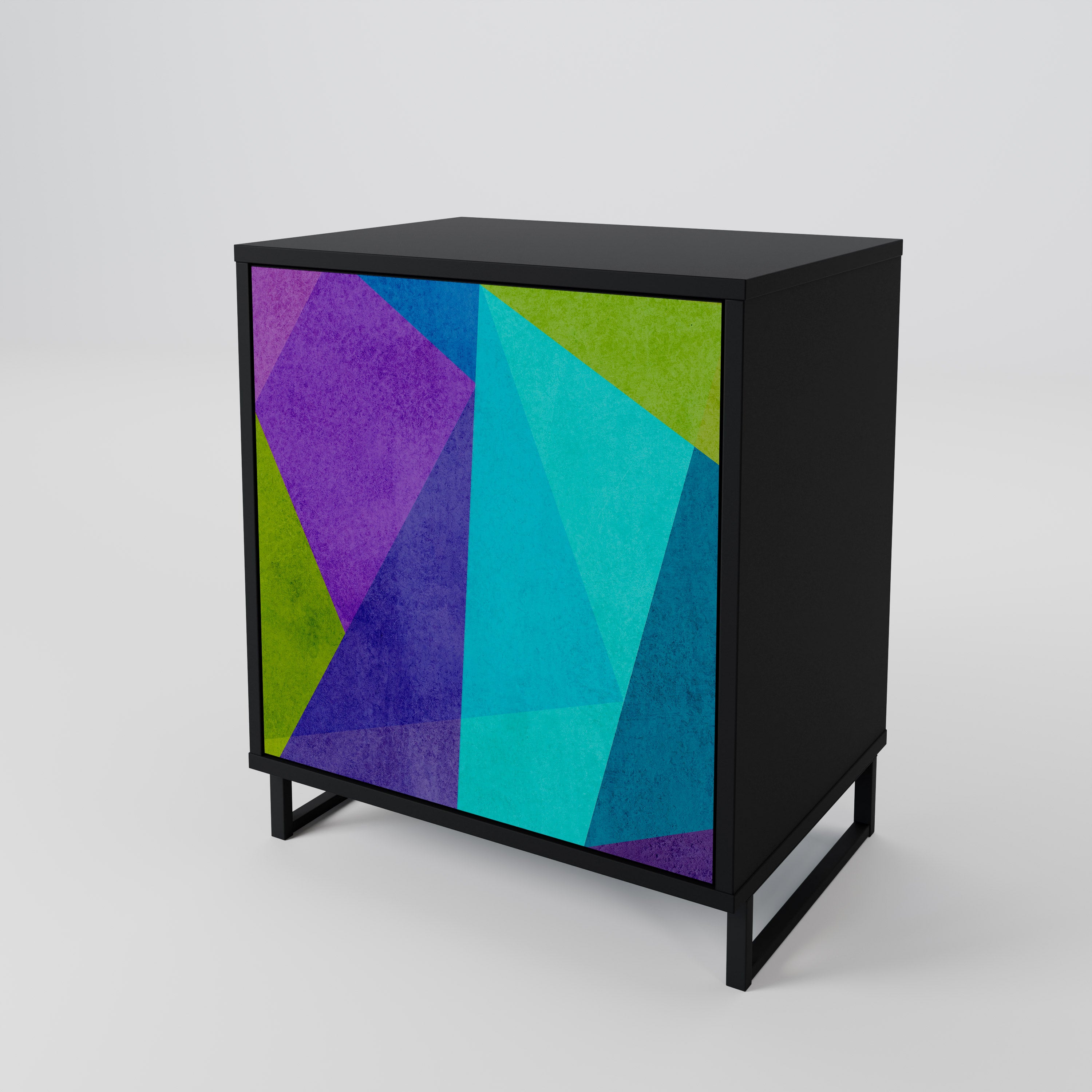 COLD SHOWCASE Sideboard mit 1 Tür in Schwarz