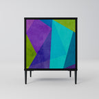 COLD SHOWCASE 1-Door Sideboard in Black Finish