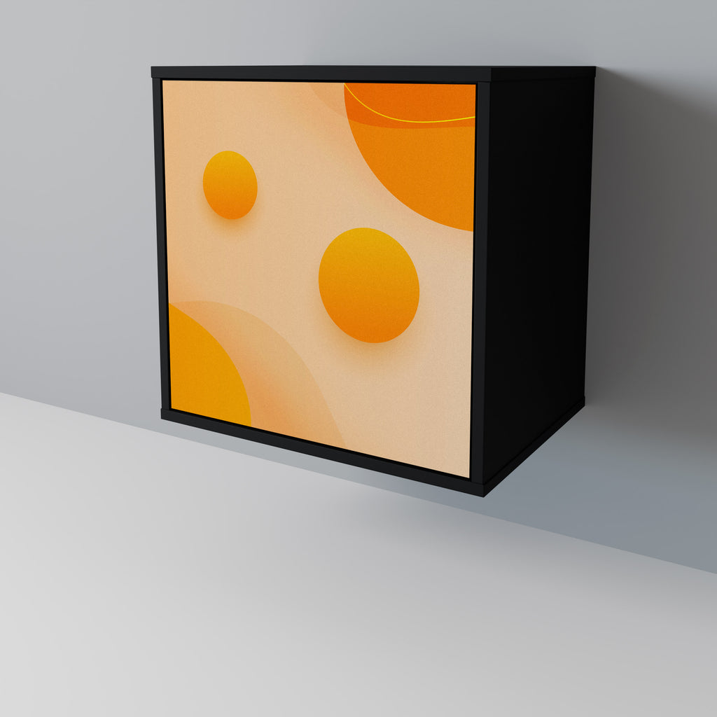 ORANGE ARRANGEMENT Sideboard mit 1 Tür in Schwarz