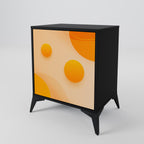 ORANGE ARRANGEMENT Sideboard mit 1 Tür in Schwarz