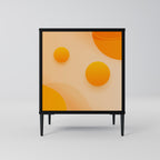 ORANGE ARRANGEMENT Sideboard mit 1 Tür in Schwarz