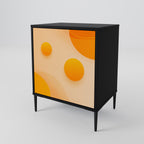 ORANGE ARRANGEMENT Sideboard mit 1 Tür in Schwarz