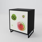 COLORFUL COSMOS Sideboard mit 1 Tür in Schwarz