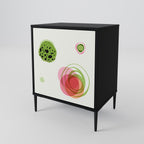 COLORFUL COSMOS Sideboard mit 1 Tür in Schwarz