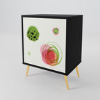 COLORFUL COSMOS Sideboard mit 1 Tür in Schwarz