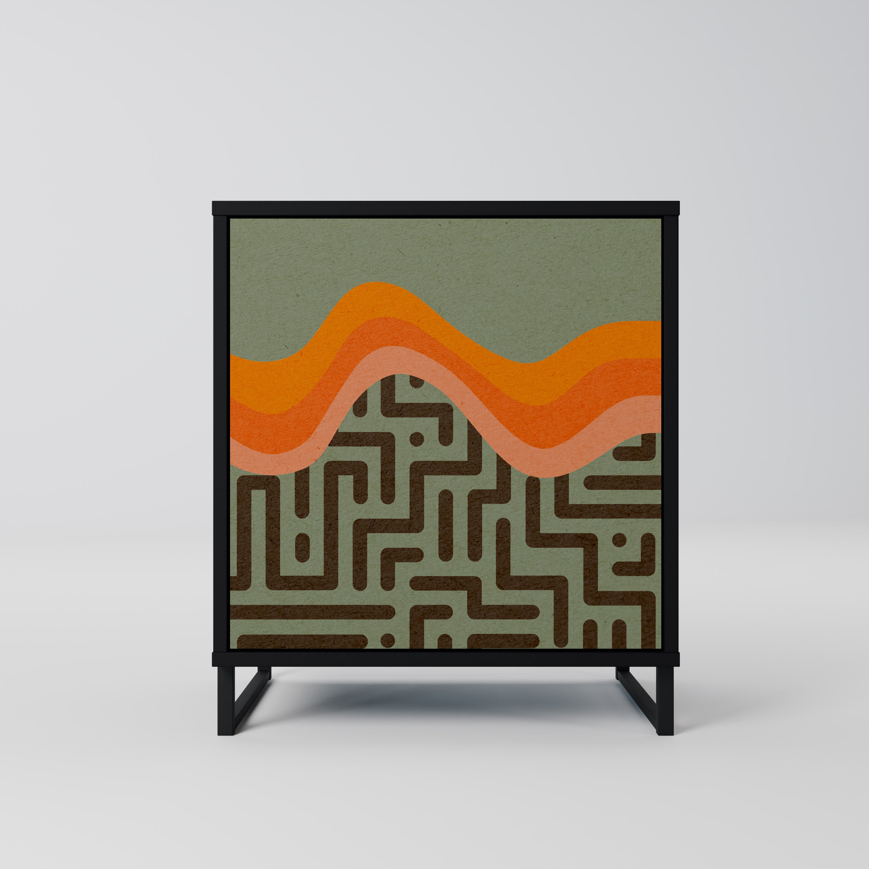 SIMPLE SOLUTIONS Sideboard mit 1 Tür in Schwarz