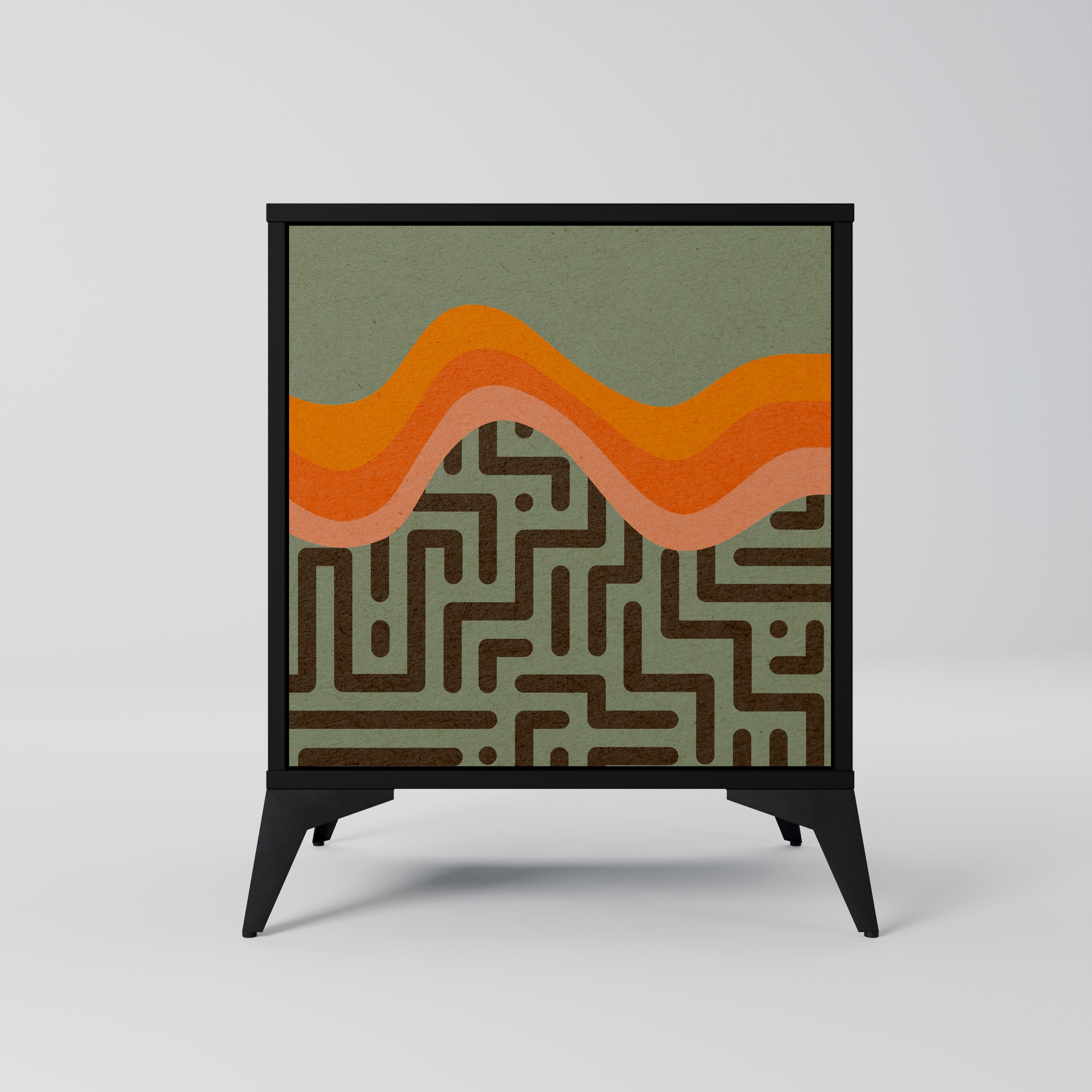 SIMPLE SOLUTIONS Sideboard mit 1 Tür in Schwarz