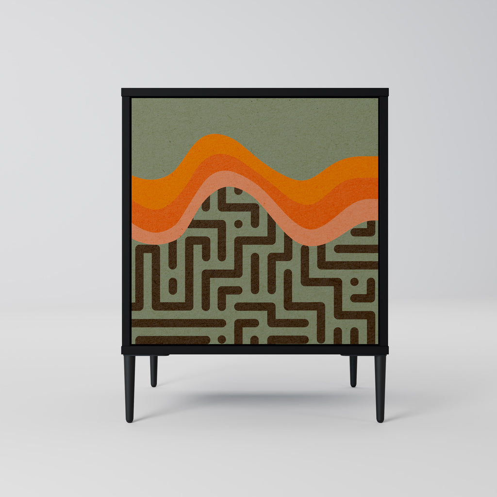 SIMPLE SOLUTIONS Sideboard mit 1 Tür in Schwarz