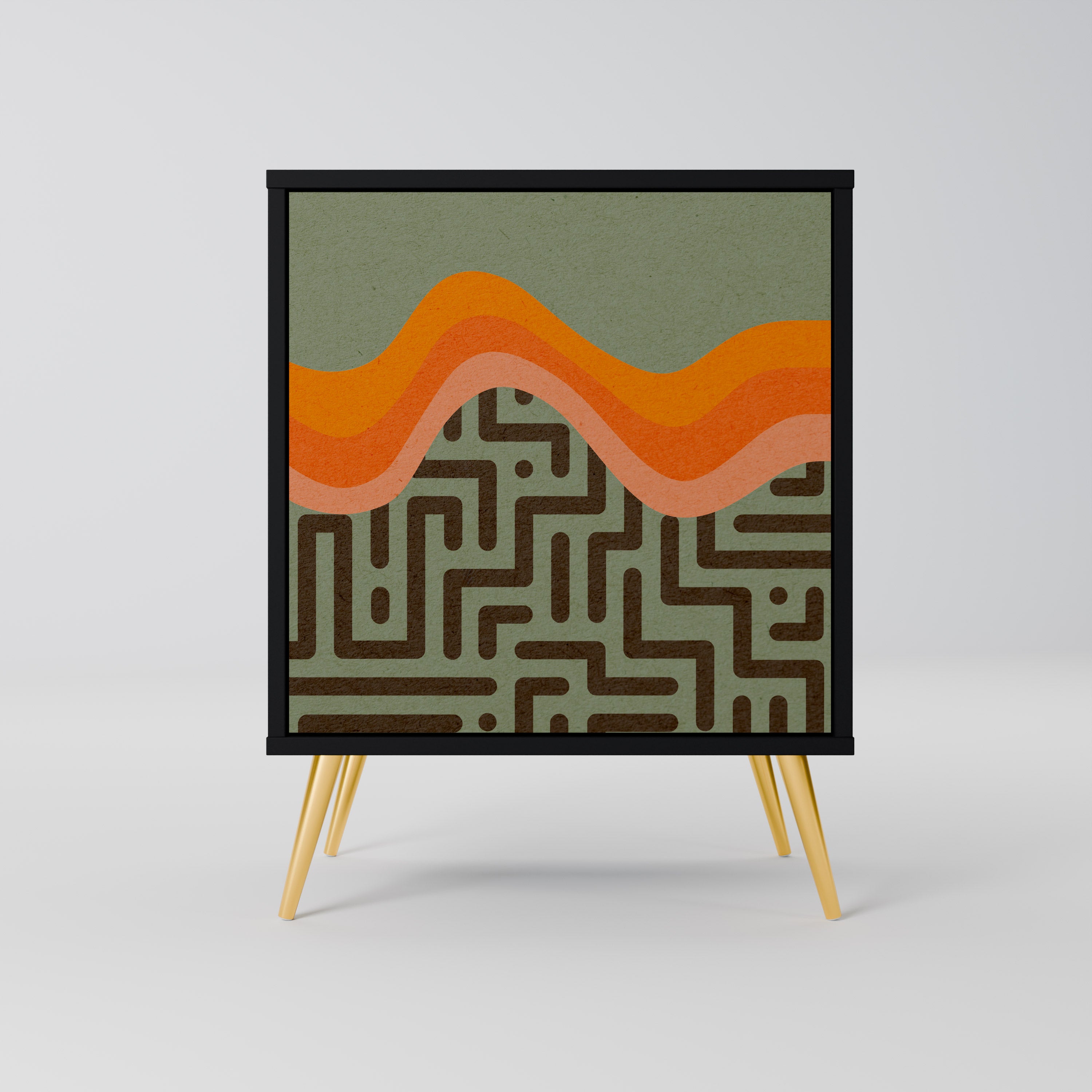 SIMPLE SOLUTIONS Sideboard mit 1 Tür in Schwarz