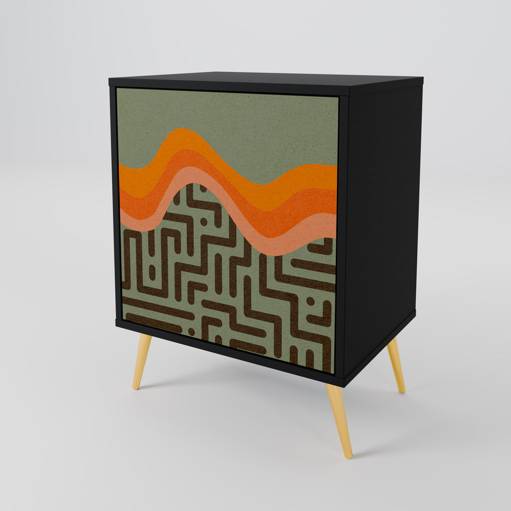 SIMPLE SOLUTIONS Sideboard mit 1 Tür in Schwarz