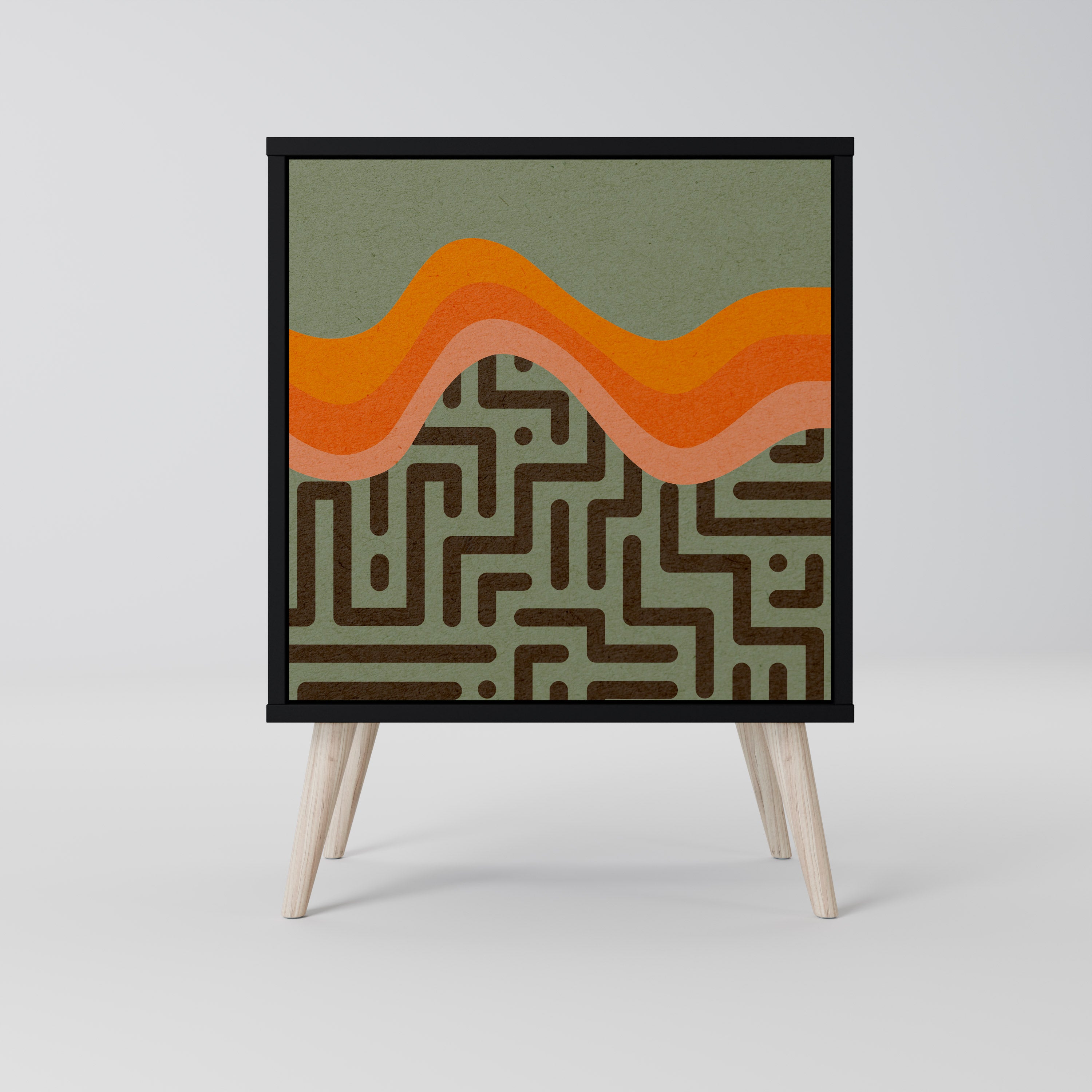 SIMPLE SOLUTIONS Sideboard mit 1 Tür in Schwarz