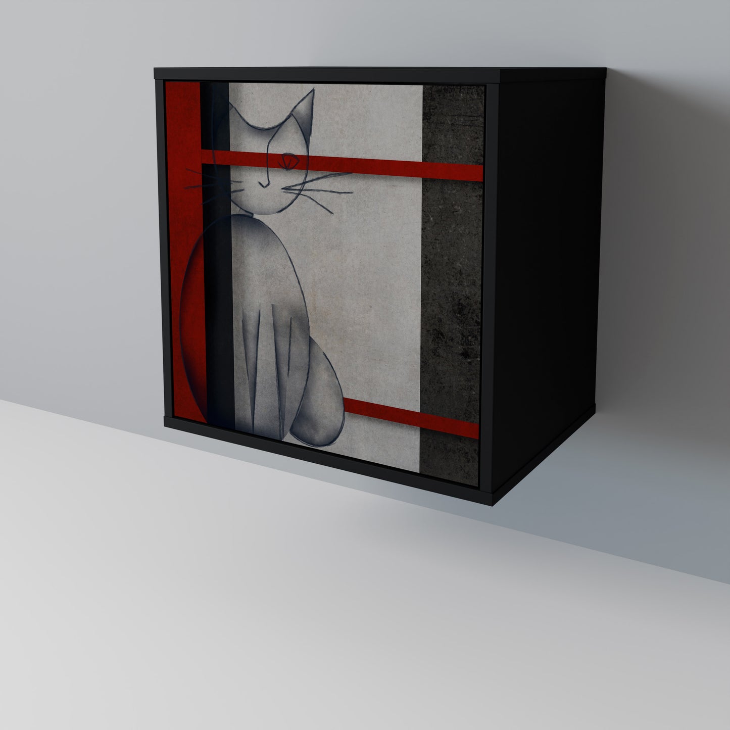 GRAY FIGURES 1-Door Sideboard
