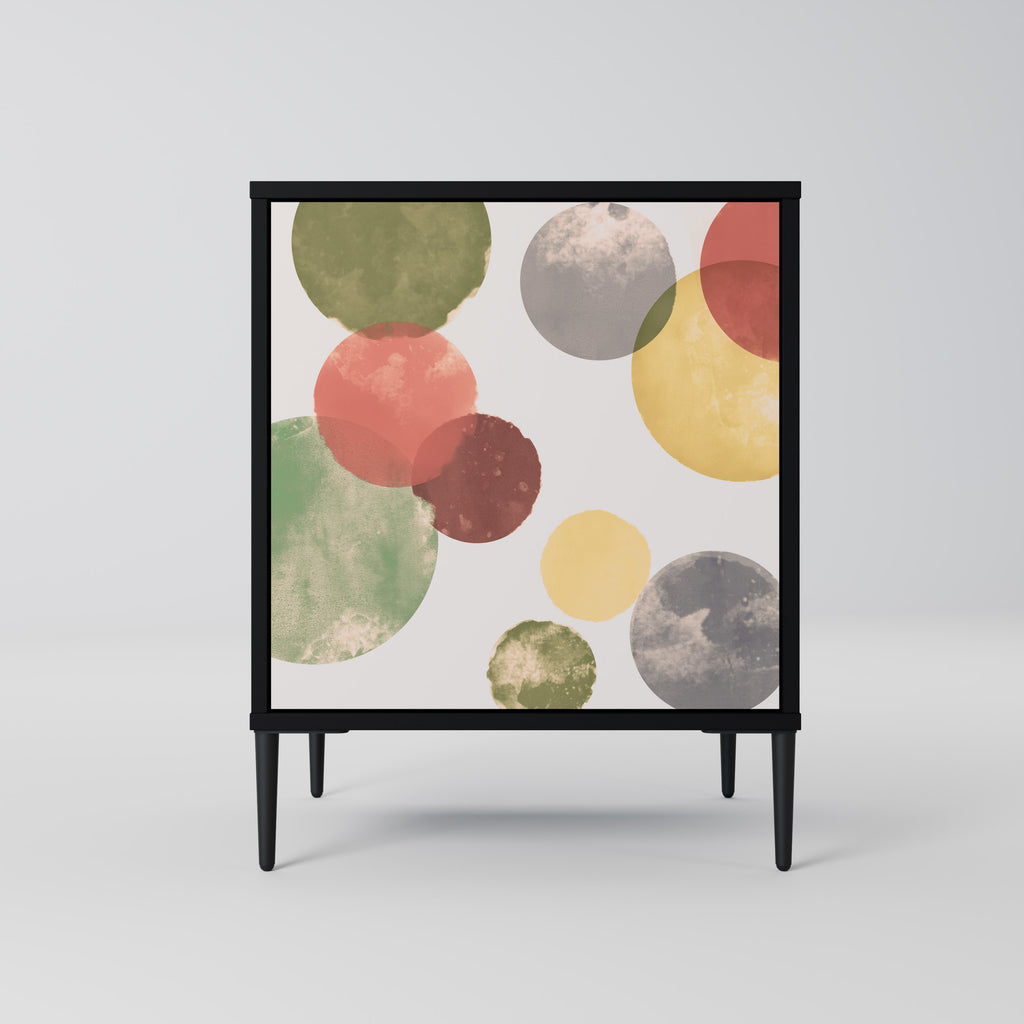 FLEETING HAPPINESS 1-Door Sideboard in Black Finish