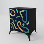 CONTRAST DANCE Sideboard mit 1 Tür in Schwarz